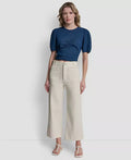 DKNY Jeans Women's High-Rise Cropped Wide-Leg Pants