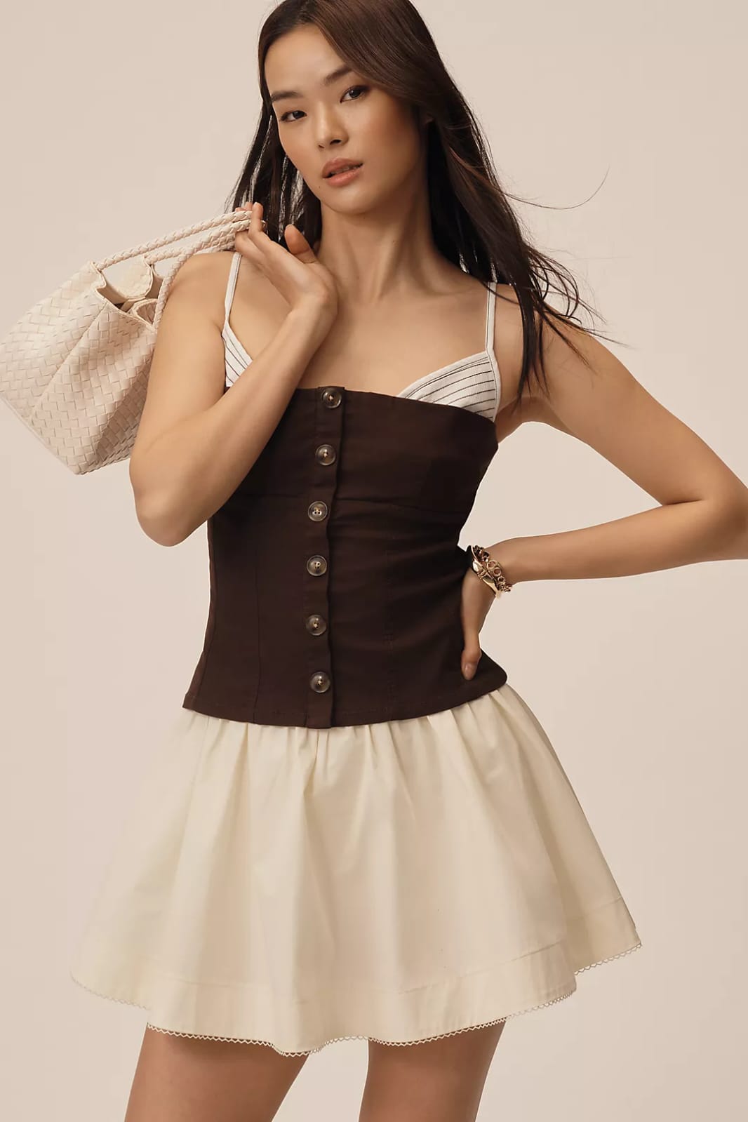 Blusa Café sin manga