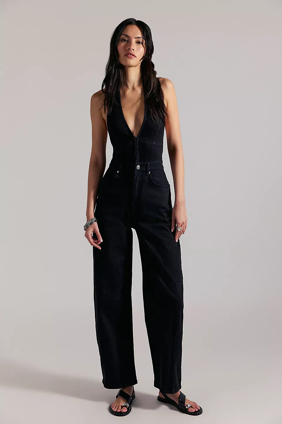 We The Free Lark Denim Jumpsuit