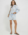 Embroidered Crochet Shorts