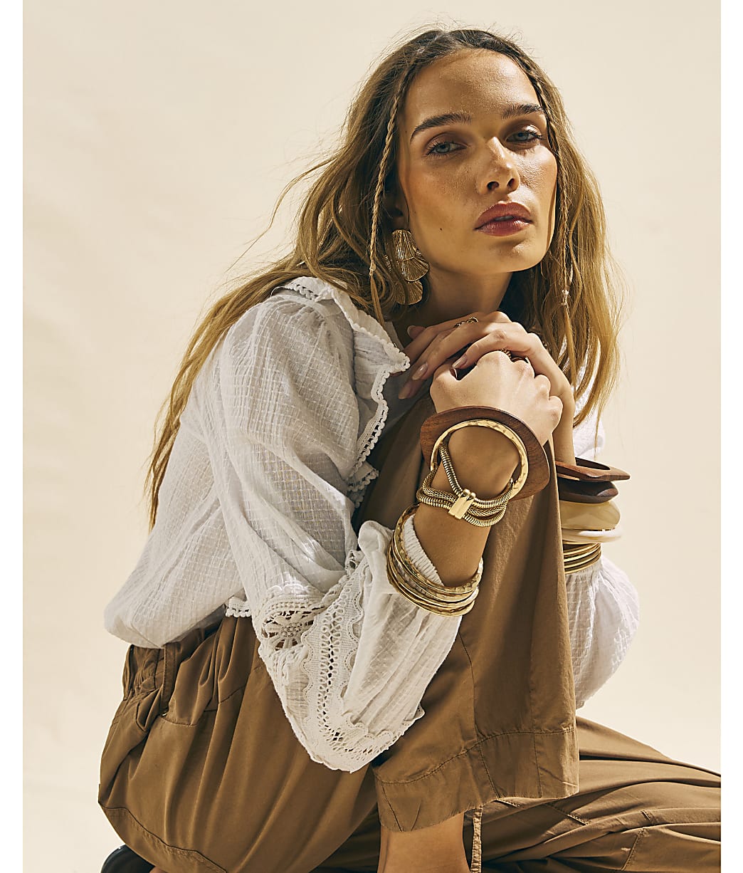 Long Sleeve Ruffle Blouse